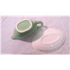 Image 4 : Green Gravy boat with tray
