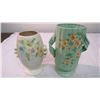 Image 2 : (2) Hand painted vases