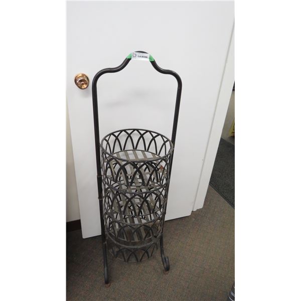 *4-tiered plant stand - 46  tall - iron