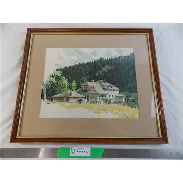 Framed picture - unknown artist - 20x16