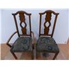 Image 2 : (2) vintage wooden chairs