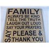 Image 2 : Wood wall hanger - motivational words - 24" long