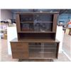 Image 1 : *Sliding Glass Door Stand (with drawers) + Separate top piece cabinet - Dresser=5ft wide, 16"D, 32"T
