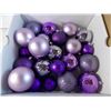 Image 3 : *Big Box of copper colored christmas bulbs + box of purple bulbs