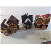 Image 2 : Ceramic Christmas village pieces