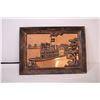 Image 2 : 3D Copper Art Princes Boat - in frame