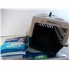 Image 2 : *Dog diapers(50 pack, new) + dog kennel (missing door) 2ft long 16" wide