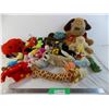 Image 1 : lot of dog toys - some squeaky, various stuffed animals
