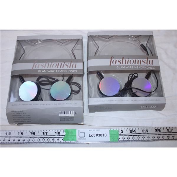 Fashionista Glam Wire Headphones