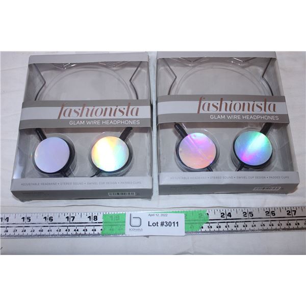 Fashionista Glam Wire Headphones