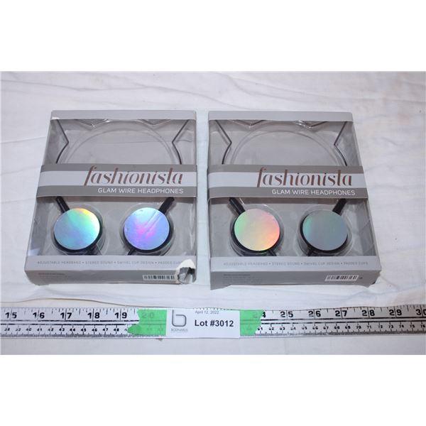 Fashionista Glam Wire Headphones