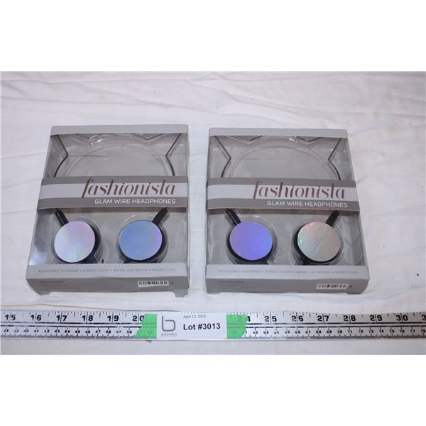 Fashionista Glam Wire Headphones