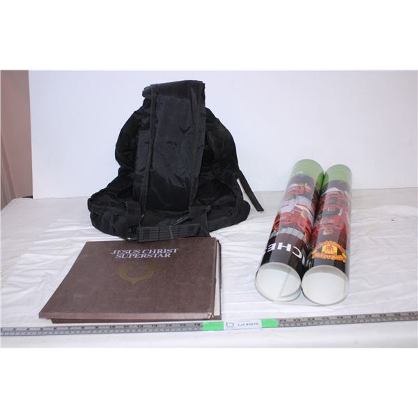 Manchester United poster,Guitar Bag,Jesus Christ Superstar record