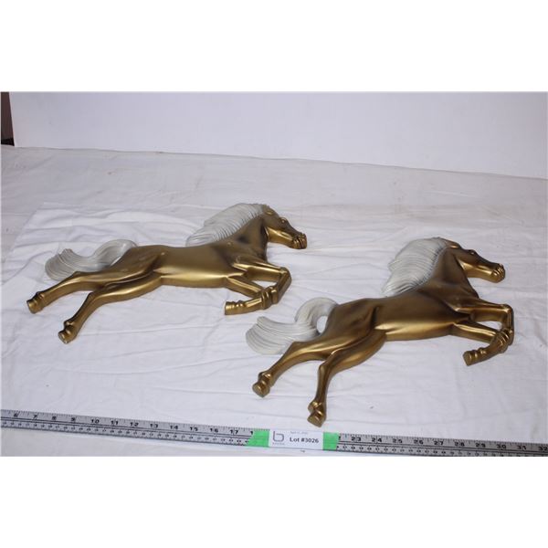 Hand painted Wall hanging horses