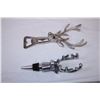 Image 2 : Moose liquor bottle screw cap,Deer Bottle opener