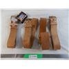 (4) top grain saddle leather work belt
