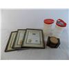 Cup coasters + picture frames + storage container