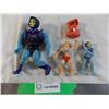 Image 1 : He-man figures - Skeletor + (3) 1984 filmation (erasers?)