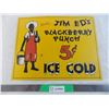 Image 1 : Jim Ed's Blackberry Punch tin sign