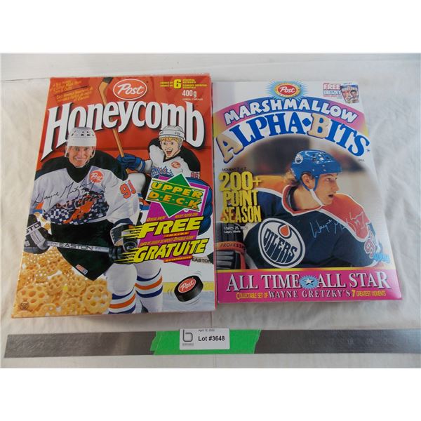 Wayne Gretzky Cereal Boxes