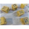 Image 2 : (10) Dice - some taped over and written on