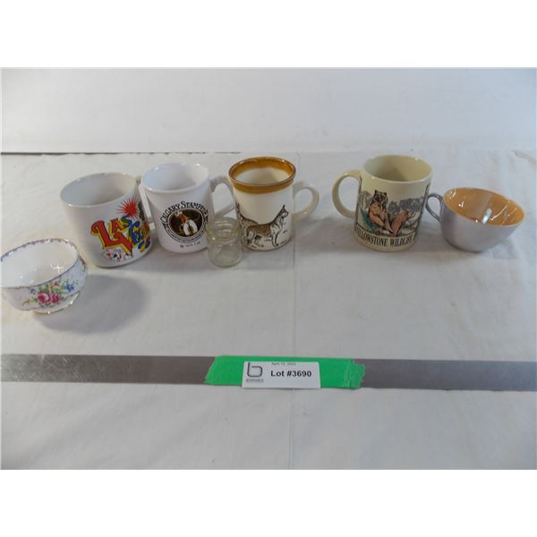 variety of coffee mugs