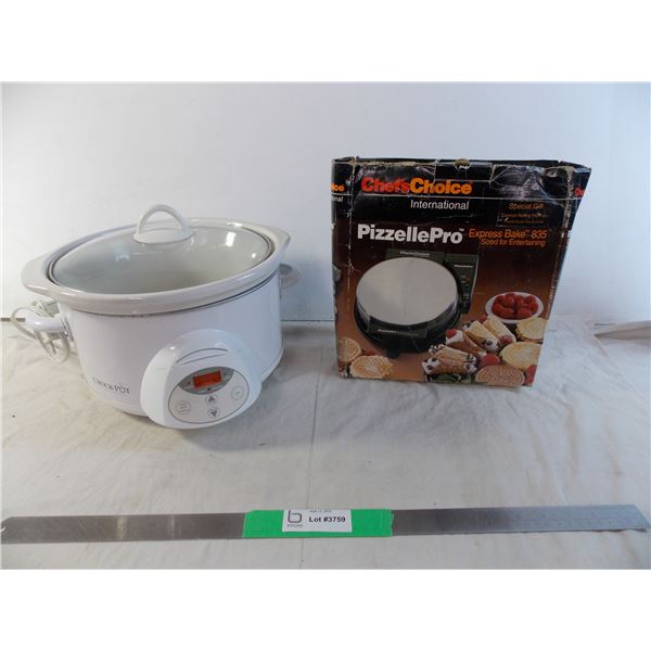 Crock pot + pizzelle Pro cooker