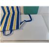 Image 4 : *Small ironing board, vintage seat cushion, metal whiteboard/magnetic