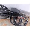 Image 5 : *Lot of damaged bike + wheelchair tires + (2) metal rack shelves
