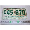 Image 1 : Saskatchewan 1974 License Plate