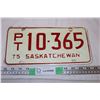 Image 1 : Saskatchewan 1975 License Plate