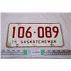 Image 1 : Saskatchewan 1975 License Plate