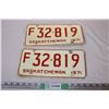 Image 1 : Saskatchewan 1971 License Plates (2)