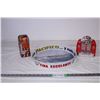 Image 1 : Coin Jukebox tin coin bank,tin beer tray