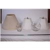 Image 1 : 4 Lamp shades and decorative glass bowls