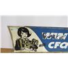 Image 2 : Win cash CFQC Radio tin sign - double sided (both sides different) - 70" x 21"