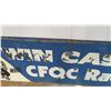 Image 3 : Win cash CFQC Radio tin sign - double sided (both sides different) - 70" x 21"