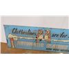 Image 8 : Win cash CFQC Radio tin sign - double sided (both sides different) - 70" x 21"