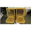 Image 4 : *(4) Folding wooden lawn chairs (1940's?)