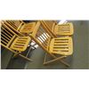 Image 5 : *(4) Folding wooden lawn chairs (1940's?)