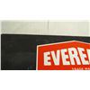 Image 6 : Eveready battery - metal sign - 33x6 (double sided, french + english)