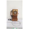 Image 1 : Thomas Collectors edition wall mount phone - wooden with cord