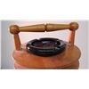 Image 5 : Retro wooden ashtray standing with glass ashtray - 27" tall