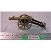 Image 3 : Vintage brass cannon - 10" long
