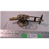 Image 4 : Vintage brass cannon - 10" long