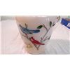 Image 2 : Vintage hand painted bird glass pitcher