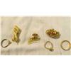 Image 2 : Costume Jewelry, rings with brooches (1 ring 10k)