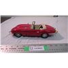 Image 1 : Pressed metal toy car - red