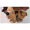 Image 2 : (2) stuffed toys with cradle - wooden