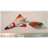 Image 2 : 2 tin toys - duck, fC453 air force jet